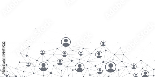 Global Communication Network Connecting People On Social Media And Global Business Online Community