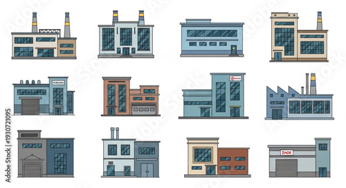 Industrial Buildings and Factory Facades.