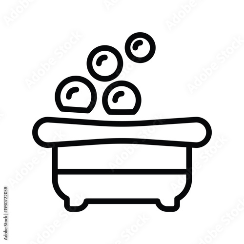 Baby bath tub Icon