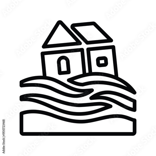 Flood disaster Icon