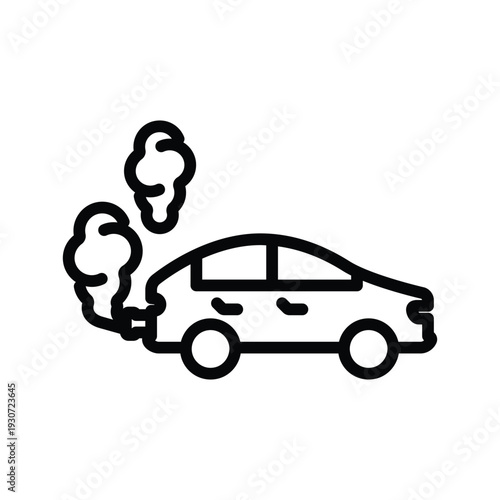 Vehicle pollution Icon