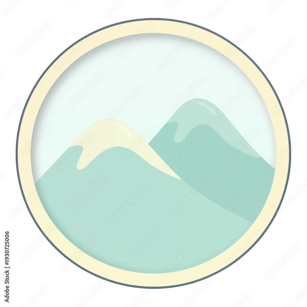 Obraz premium Mountain Range Vector Icon