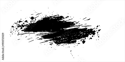 Art & IllustrationFrame of blots. Grunge Design Element. Brush Strokes. Vector illustration