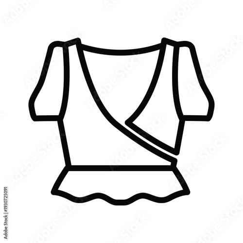 Girl Wrap Top Icon