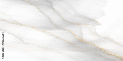 Elegant Marble Veins: Capturing the timeless beauty of natural marble, this image showcases a delicate interplay of soft white tones, gracefully intersected by fine golden veins.