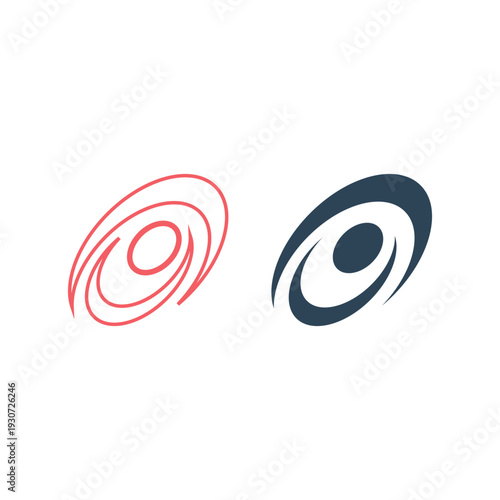 Galaxy icons set flat vector template design trendy