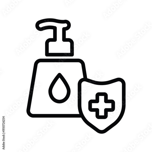 Antibacterial Sanitizer Icon