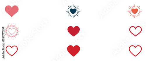 Love, Weather and Favorite Symbol Collection. vector illustration eps 10