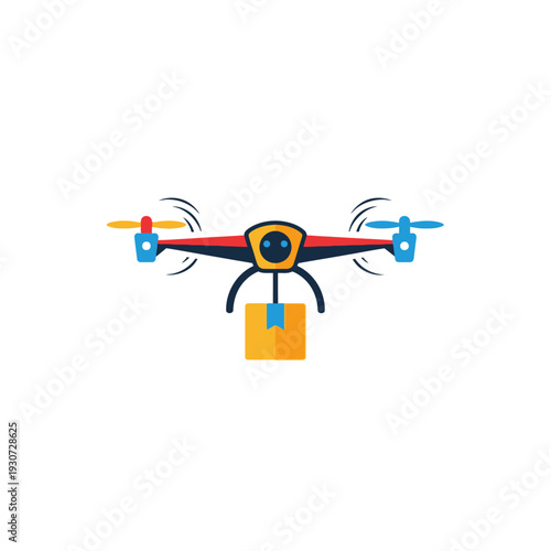 Drone with package delivery.