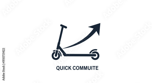 Electric scooter for quick urban commute.