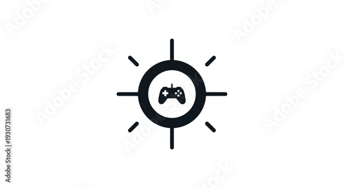 Game Controller Icon Symbol Design Element.
