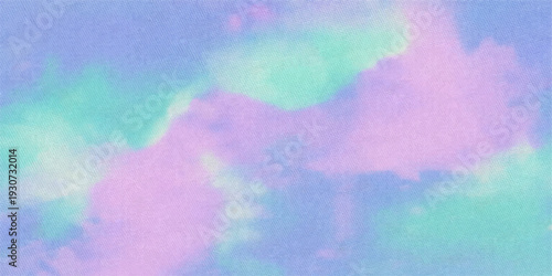 Hand painted abstract colorful watercolor art on vintage grunge paper texture creates a vibrant rainbow painting backdrop with pastel pink and blue pattern design for a scrapbook wallpaper canvas