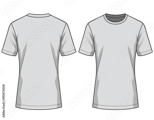 A stylish short sleeve t-shirt with a unique pattern on the sleeves. isolated on transparent background