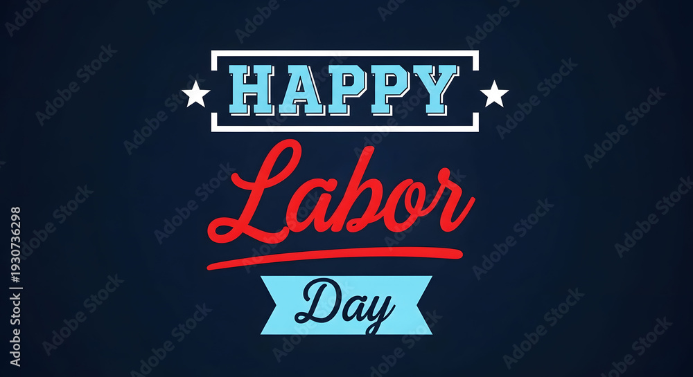 Fototapeta premium Happy labor day celebration honoring workers' contributions