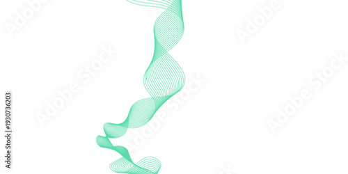 A smooth motion of colorful rainbow smoke swirls in an artistic wave pattern with soft flowing curves and blue green light shapes designed for a modern wallpaper background illustration