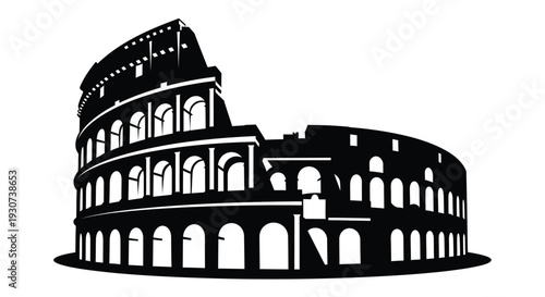 Vector illustration of Colosseum
