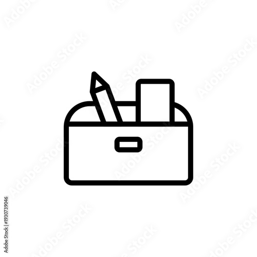 Office and business vector line icons featuring desks, meetings, documents, analytics, teamwork, finance, communication, productivity, and corporate workflow symbols.