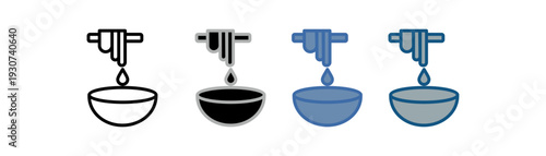 
wax icon set multiple style collection with hair removal design