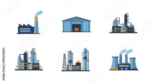 Industrial Factory Buildings and Equipment.