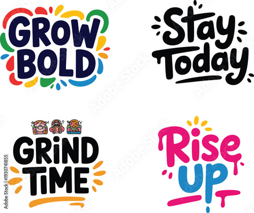 Dream without limits inspiring colorful creative typography design for achieving personal aspirations and goals