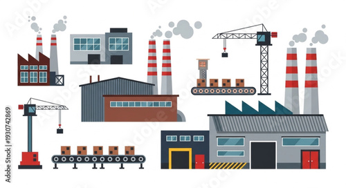Industrial Factory Buildings and Equipment.
