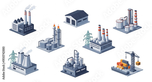 Industrial Factory Buildings and Equipment.