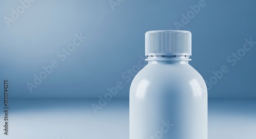 Wallpaper Mural A white plastic bottle with a screw on cap Torontodigital.ca