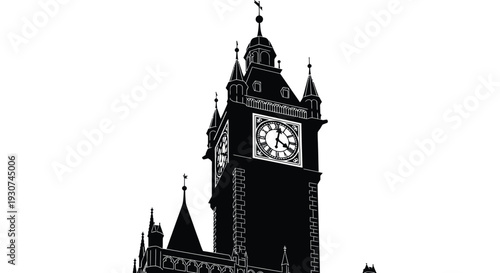 Vector illustration of Big Ben London