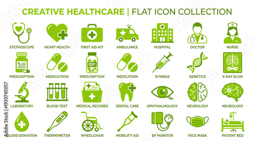 healthcare, medical, hospital, clinic, doctor, nurse, medicine, health, healthcare icon, medical icon, flat icon, icon set, medical set, healthcare set, medical symbols, first aid, stethoscope, syring