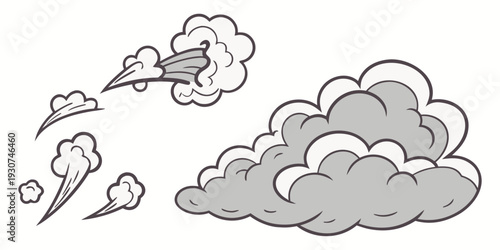 A dramatic scene of a plane flying through a stormy sky with dark clouds and lightning.