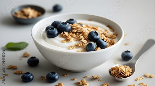 oatmeal with blueberries
