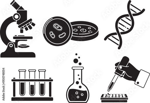 Laboratory equipment and scientific elements for research and experimentation purposes only