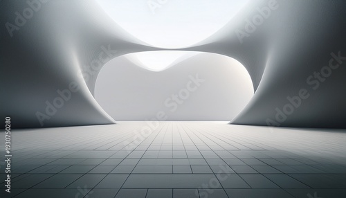 abstract empty space limbo background white