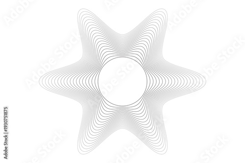 Round waveform pattern. sound wave frames pattern for radio podcasts, music player, video editor, voice message in social media.