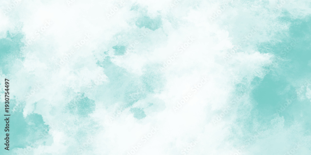 Obraz premium Green watercolor vecto flyer, cards. Hand drawn light green spring illusSummer minimalistic background. Paper .tration for design.r texture background for poster, cover,