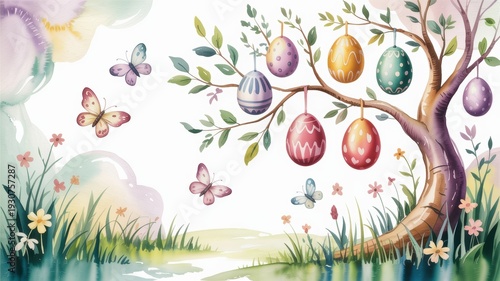 The Easter tree (Osterbaum) is a traditional element of European decor, symbolizing the awakening of nature and life.