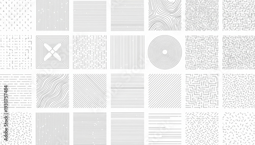 Collection of Abstract Geometric Patterns and Textures.