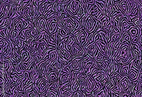 Purple and black geometric maze style texture background
