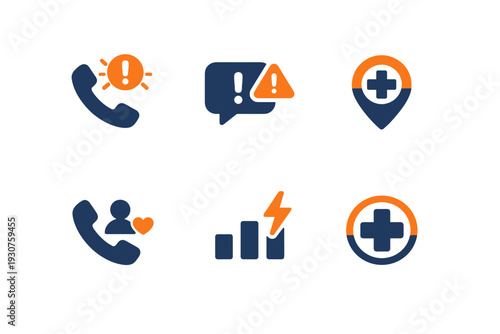 Numbers scalable generation emergency pin image simple icon vector letters phone no