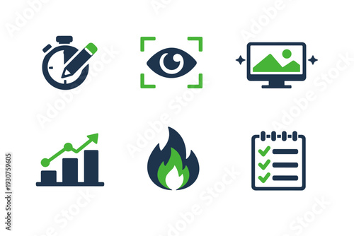 Checklist simple chart word flame icon generation no letters task image vector