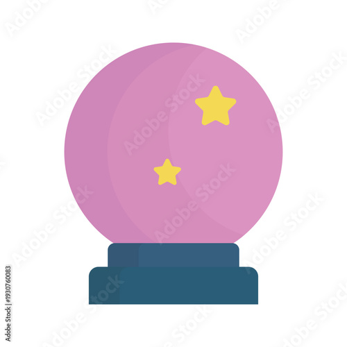 Magic ball vector illustration on a white background