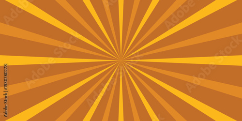 Radial Burst Background with Alternating Yellow and Orange Stripes emanating from the Center sunburst