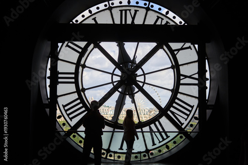 Tableau sur toile Paris Clock Tower Architecture Detail