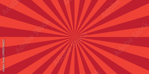 abstract sunbeam ray red paper geometric sunbeam ray sum light sunburst texture design.