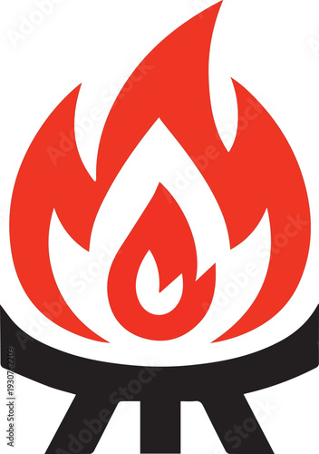 Fire Pit Vector