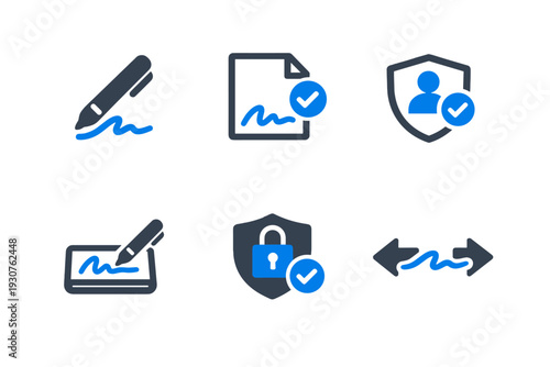 Vector shield remote pad signing image generation icon simple signature white badge