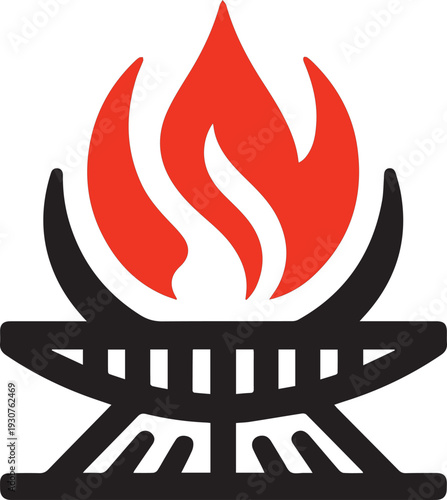 Fire Pit Vector
