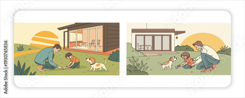 Family Portrait of Happy Parents Giving Their Children Piggyback Rides, Capturing Love, 
Laughter, and Beautiful Togetherness in Nature