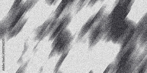 Abstract grayscale textured background with diagonal brush stroke patterns and subtle grainy noise creating a dynamic and artistic visual effect for graphic design and digital art applications