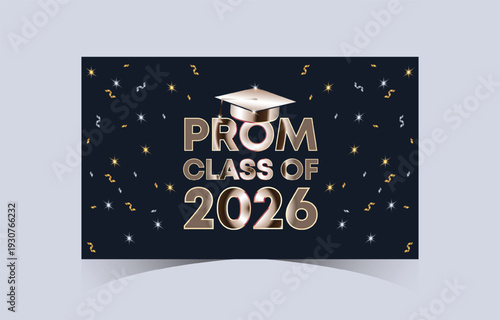 Prom Class of 2026 Starry Celebration Banner